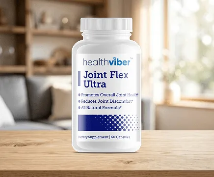 A bottle of HealthViber Joint Flex Ultra.