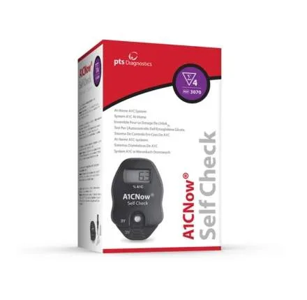 An A1C self-check test kit.
