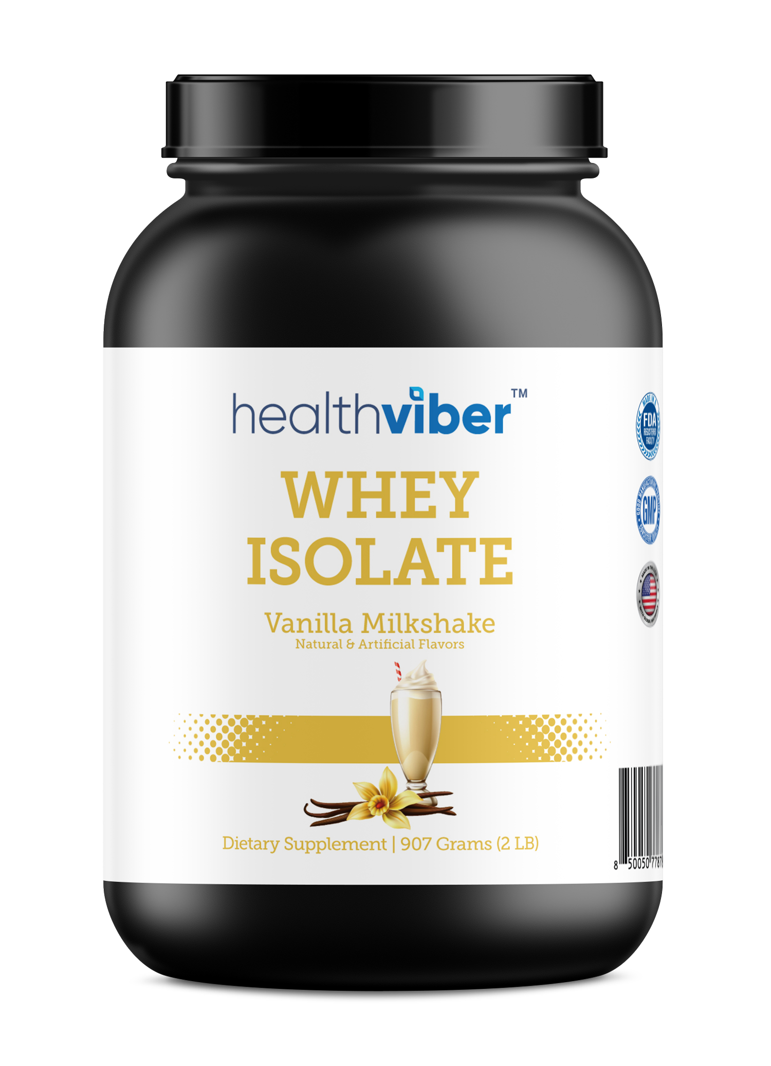 2lb 100% whey isolate vanilla – 30 servings healthviber