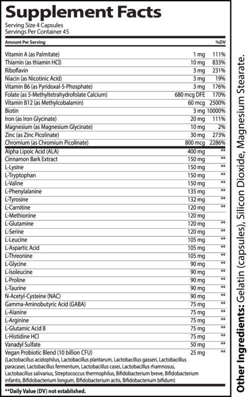 metabolic support for blood sugar supplement facts healthviber